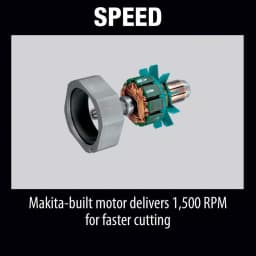 Makita 12V MAX CXT Cordless 3-3/8 in. Circular Saw Kit with Case, 2x 2.0Ah Batteries & Charger thumbnail 8