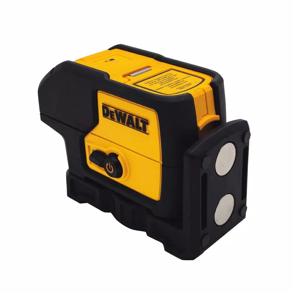 DEWALT Green 3-Spot Self-Leveling Laser Level with Case and (2) AA Batteries