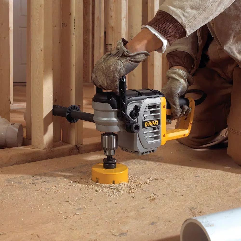 DEWALT DWD460K 1/2 in. 11 Amp Variable Speed Right Angle Stud and Joist Drill Kit