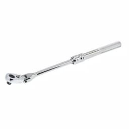 Husky 3/8 in. Drive Flex-Head Extendable Ratchet, 10 in. to 15 in. thumbnail 3
