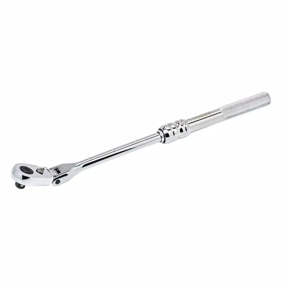 Husky 3/8 in. Drive Flex-Head Extendable Ratchet, 10 in. to 15 in.