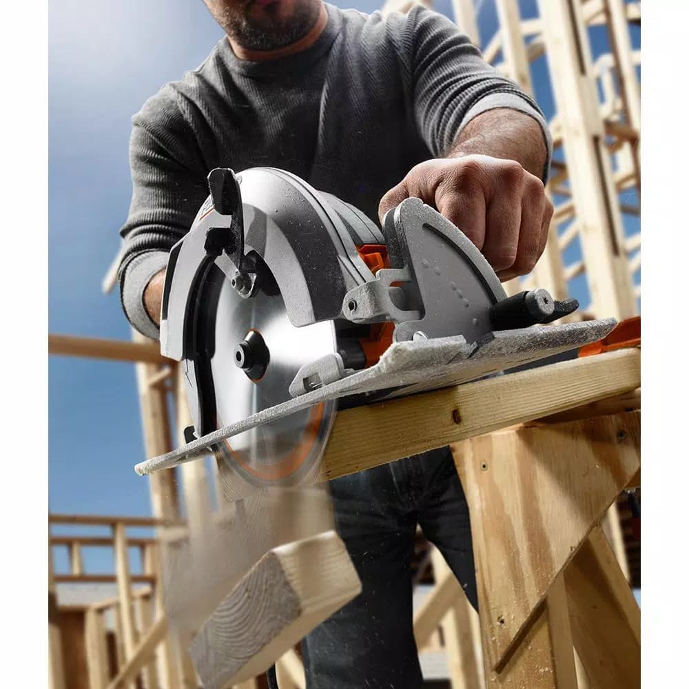 RIDGID 15 Amp 7-1/4 in. Corded Circular Saw with Lifetime Service Agreement