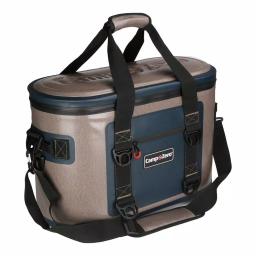 Camp-Zero 25.88 Qt. 40-Can Premium Soft Cooler - Beige and Blue thumbnail 2