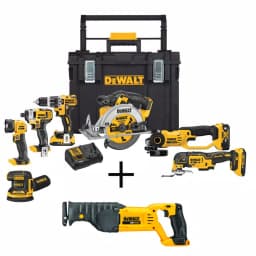 DEWALT 20V MAX Cordless 7-Tool Combo Kit with ToughSystem Case, (1) 4.0 Ah & (2) 2.0 Ah Batteries and Recip Saw thumbnail 1