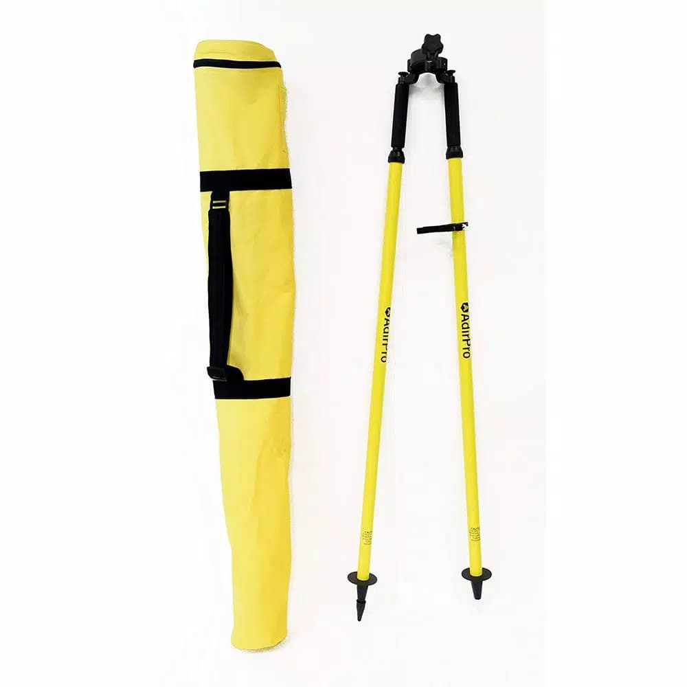 AdirPro Aluminum Prism Pole Bipod - Yellow Surveying Tripod Accessory