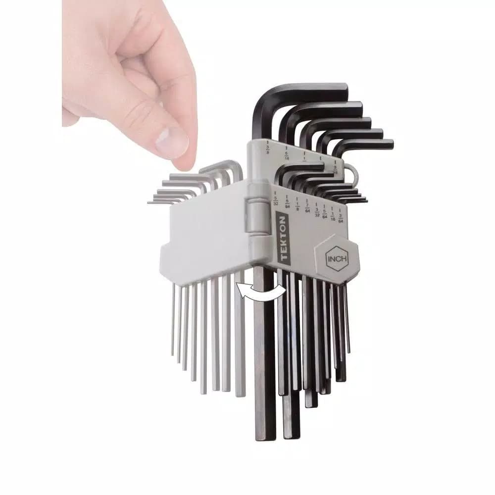 TEKTON 13-Piece Long Arm SAE Hex Key Wrench Set, 3/64-3/8 in.