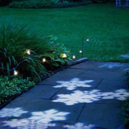 LUMABASE LED White Snowflake Projector Light - Rotating Indoor/Outdoor Holiday Decor thumbnail 6