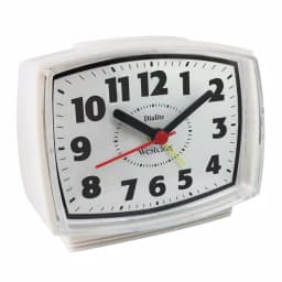 Westclox Electric Analog Alarm Clock with Snooze Function, Classic White thumbnail 2