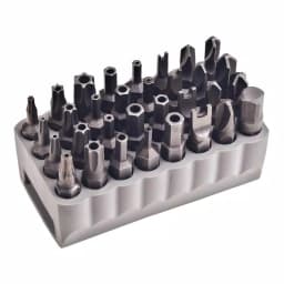 Klein Tools 32-Piece Tamperproof Bit Set with PVC Storage Block thumbnail 1