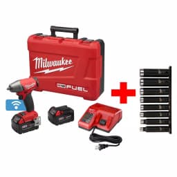 Milwaukee M18 FUEL 3/8 in. Compact Impact Wrench ONE-KEY Kit with 8-Piece Impact Socket Set thumbnail 1
