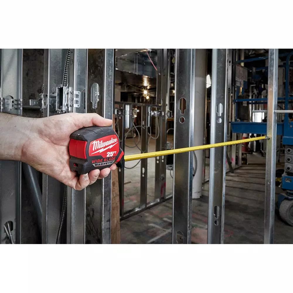 Milwaukee 16 ft. Wide Blade Magnetic Tape Measure with 17 ft. Reach