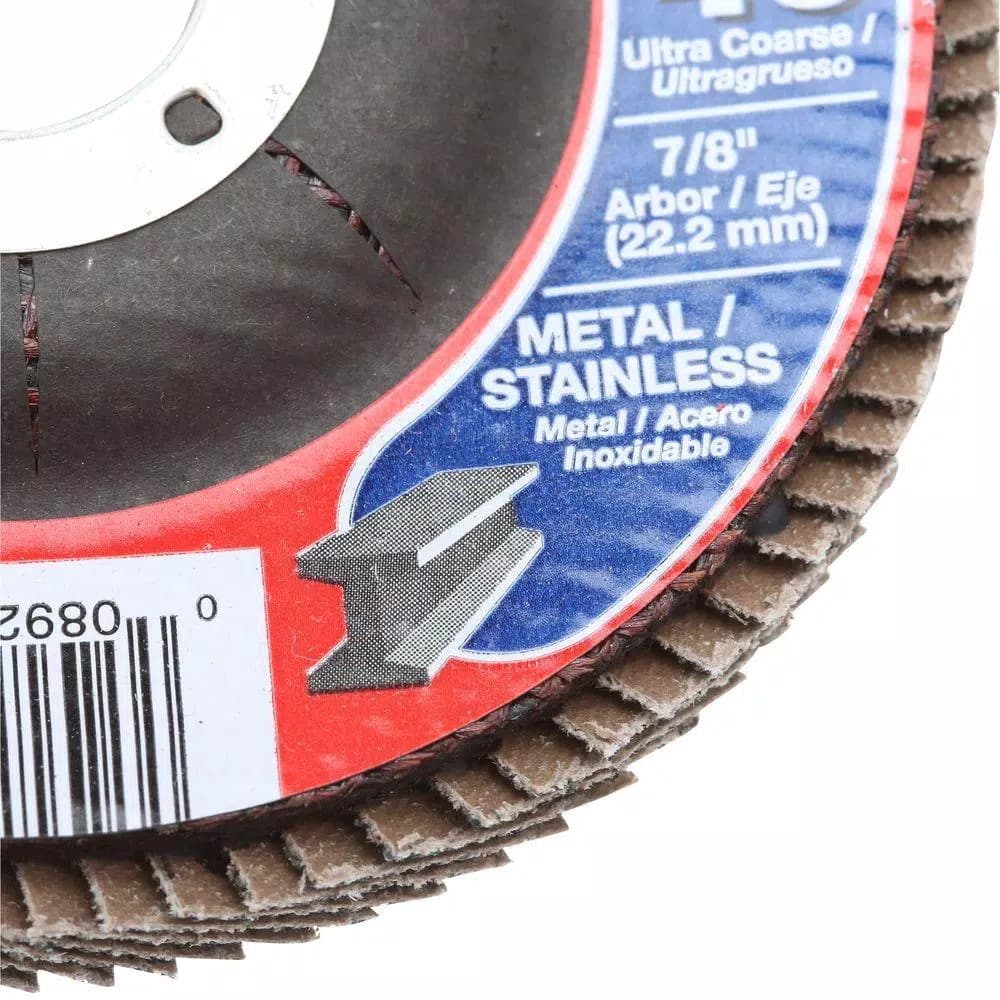 Diablo Steel Demon 40-Grit 4-1/2 in. Grinding and Polishing Flap Disc, Type 29 Conical Design