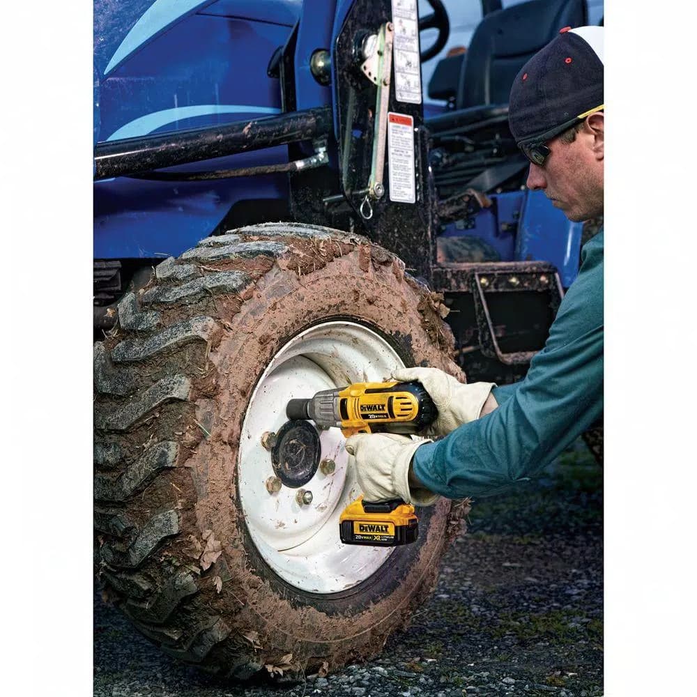 DEWALT 20V MAX Cordless 1/2 in. High Torque Impact Wrench with Detent Pin (Tool-Only)