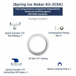 iSpring Ice Maker Kit for Reverse Osmosis Systems with 20ft Tubing and Brass Fitting thumbnail 5