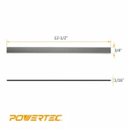 POWERTEC 12 in. High Speed Steel Planer Knives for Delta 22-540 and 22-547 (Set of 2) thumbnail 3