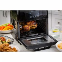 Modernhome 10 Qt. Digital Air Fryer Oven with Rotisserie, Multiple Racks, and Recipe Book - Black thumbnail 9