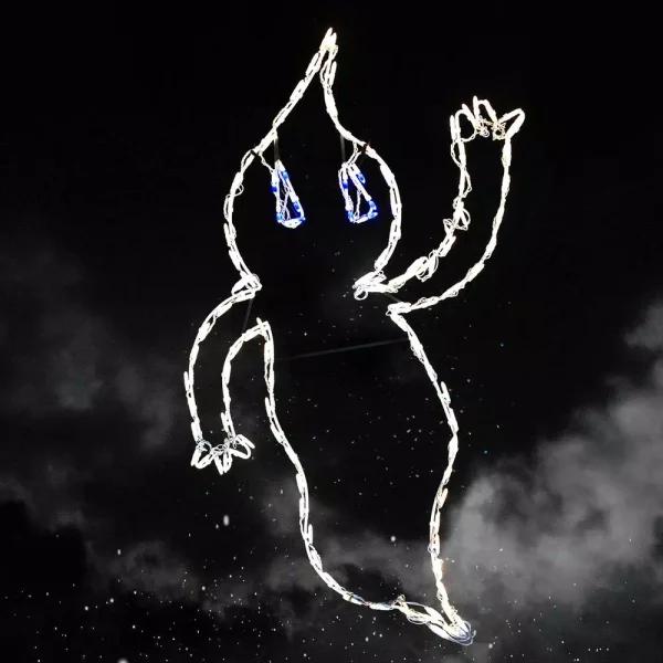 HOLIDYNAMICS HOLIDAY LIGHTING SOLUTIONS 51 in. Lighted LED Spooky Ghost Halloween Sculpture - Indoor/Outdoor Decor