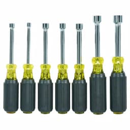 Klein Tools 7-Piece Magnetic Nut Driver Set with 3 in. Hollow Shafts and Cushion Grip Handles thumbnail 2