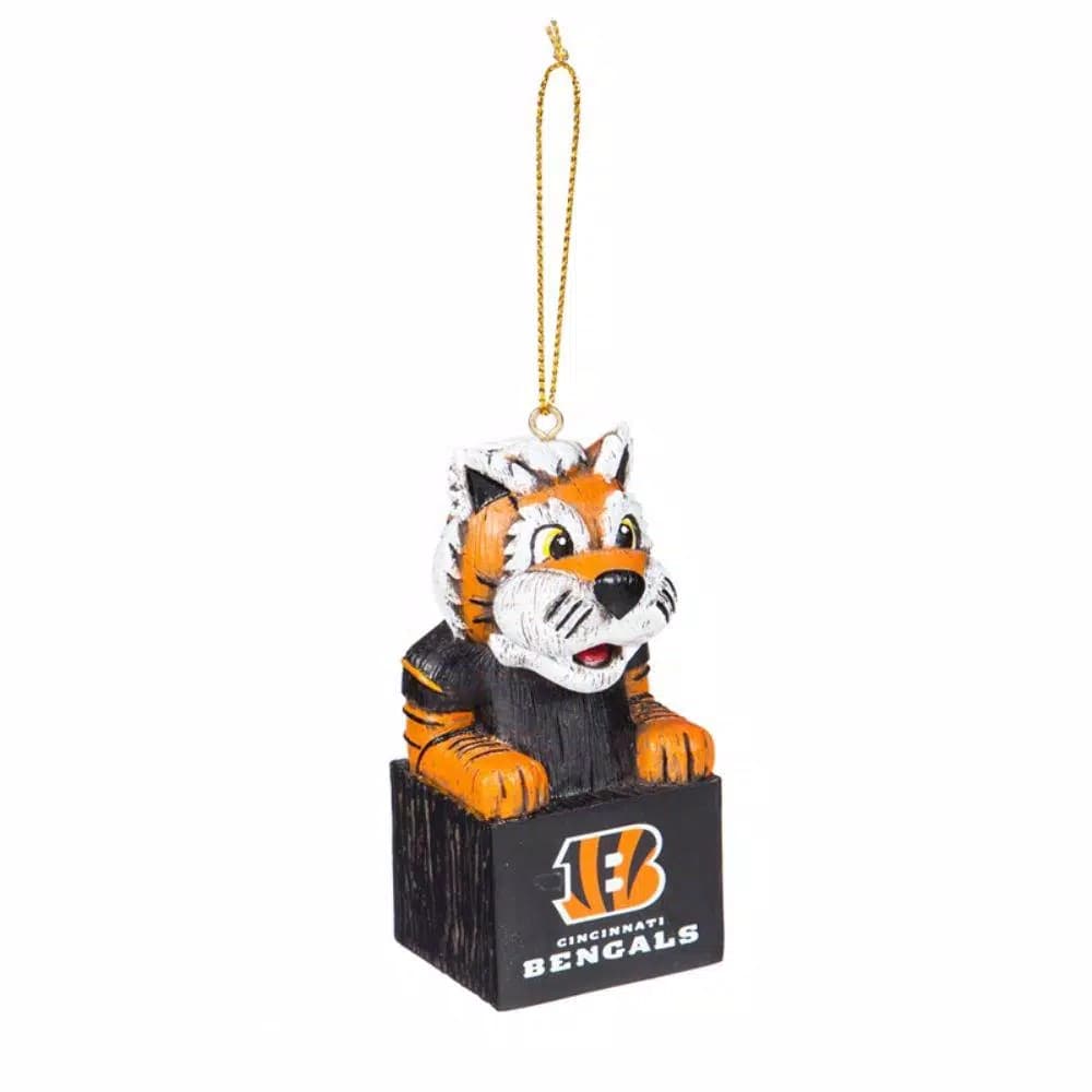 Team Sports America Cincinnati Bengals NFL Mascot Tiki Totem Christmas Ornament