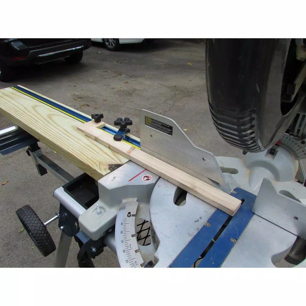 POWERTEC 36 in. Double Top T-Track with Predrilled Mounting Holes, Anodized Aluminum