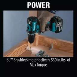 Makita 18V LXT Brushless 1/2 in. Driver-Drill Kit with 3.0Ah Battery and Charger thumbnail 9