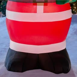 Home Accents Holiday 6.5 ft. Airblown Inflatable Santa with Present, LED Holiday Decoration thumbnail 5