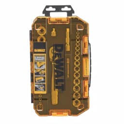 DEWALT 49-Piece 1/4 in. and 3/8 in. Drive Ratchet & Socket Set with Bonus 15-Piece Accessory Set thumbnail 4