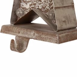 Glitzhome 7.5 in. Marquee LED Lighted Star Christmas Stocking Holder, Gold thumbnail 4