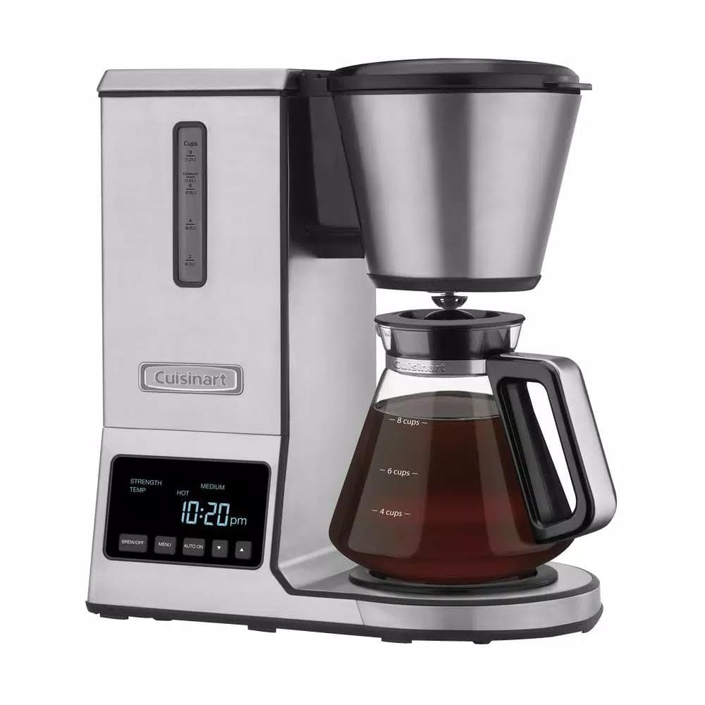 Cuisinart PurePrecision 8-Cup Programmable Silver Drip Coffee Maker with SCAA Certification