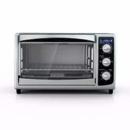 BLACK+DECKER 1500W 6-Slice Stainless Steel Convection Toaster Oven with Broiler Pan thumbnail 2