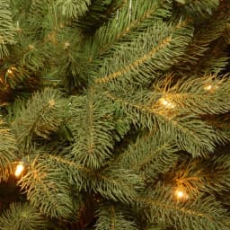 National Tree Company 7.5 ft. Feel Real Down Swept Douglas Fir Pencil Slim Artificial Christmas Tree with 350 Clear Lights thumbnail 3