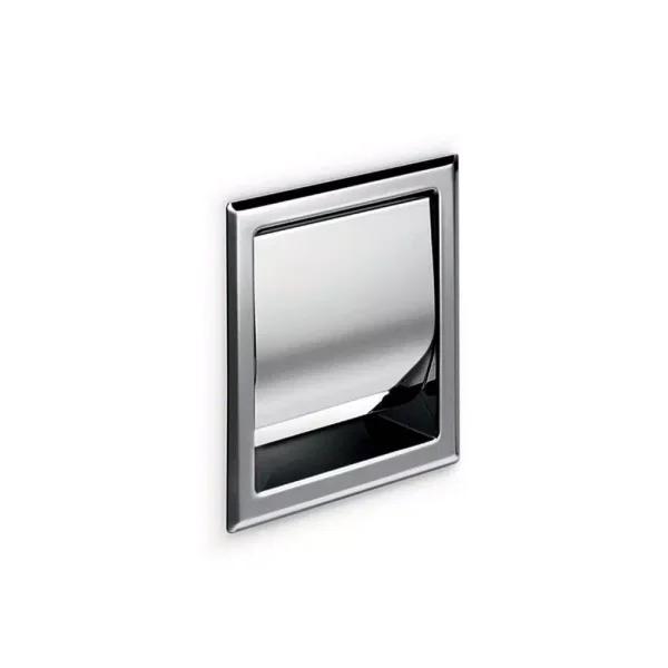 WS Bath Collections Hotel WSBC Toilet Paper Holder with Cover, Polished Stainless Steel