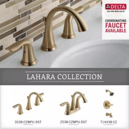 Delta Lahara 18 in. Towel Bar, Champagne Bronze thumbnail 4