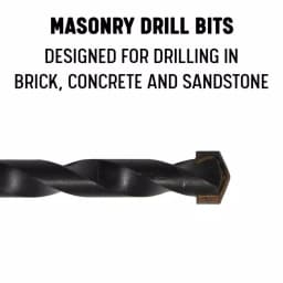 Drill America DAM Series Carbide-Tipped Masonry Drill Bit Set, 5-Piece thumbnail 2