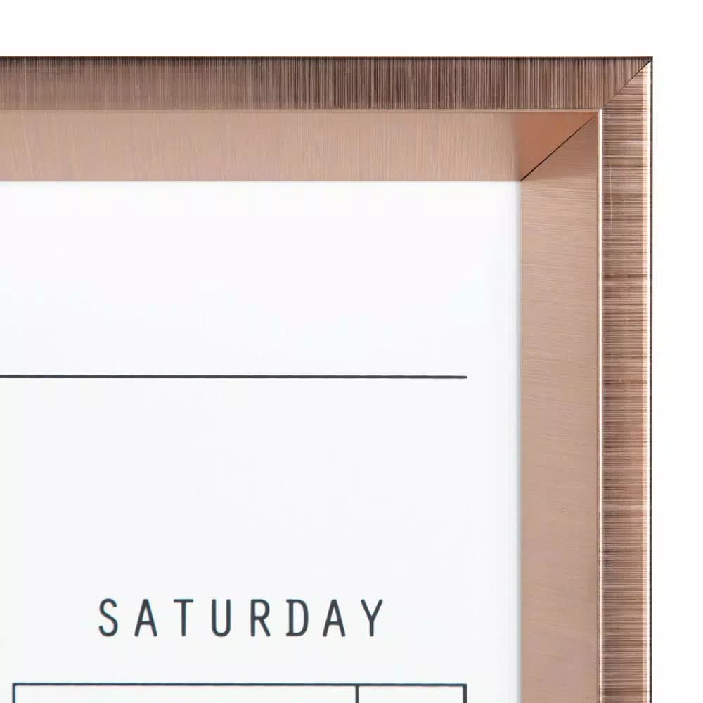 DesignOvation Calter Modern Magnetic Dry Erase Monthly Calendar Wall Organizer with Frame