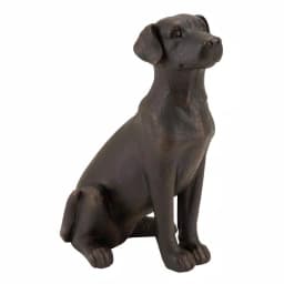 LITTON LANE 16 in. Chocolate Labrador Retriever Bronze Decorative Figurine Sculpture thumbnail 3
