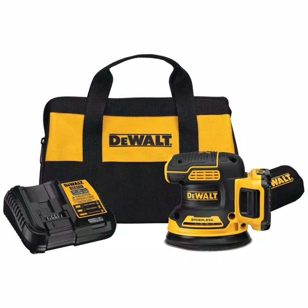 DEWALT 20V MAX XR Brushless 5 in. Random Orbital Sander & Jigsaw Combo Kit with 2.0 Ah Battery