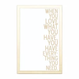 Petal Lane Home Gold Frame Magnetic Memo Board - When You Love Have Canvas Wall Decor thumbnail 1