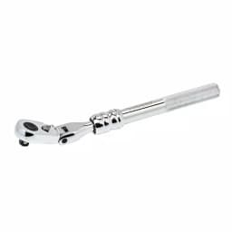 Husky 3/8 in. Drive Flex-Head Extendable Ratchet, 10 in. to 15 in. thumbnail 1