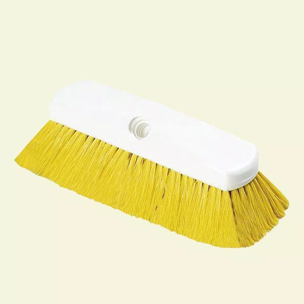 Carlisle 10 in. Flo-Thru Nylon Yellow Wall Brush, Case of 12