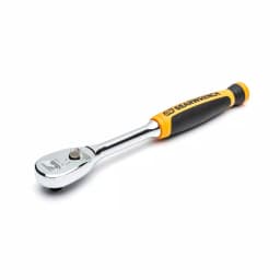 GearWrench 1/4 in. Drive 90-Tooth Dual Material Teardrop Ratchet, 6 in. thumbnail 3