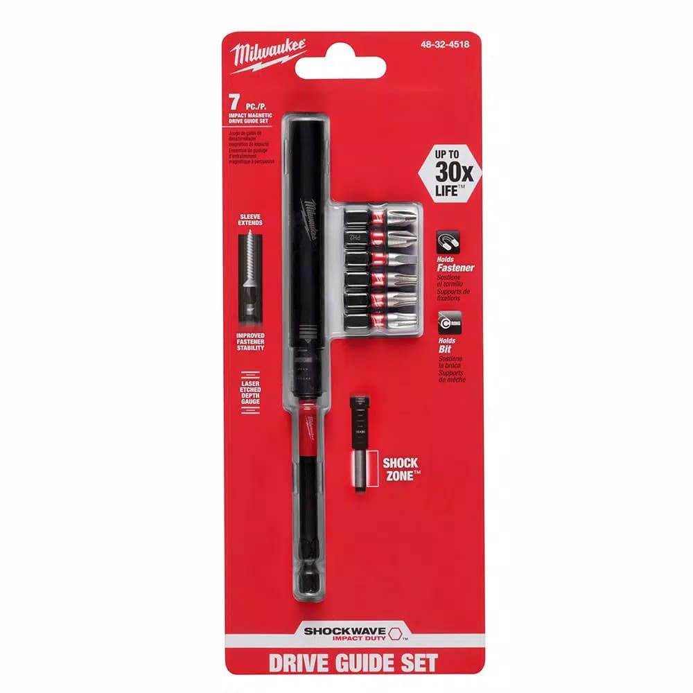 Milwaukee SHOCKWAVE Impact Duty Magnetic Drive Guide Set, 7-Piece