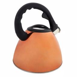 Mr. Coffee Clarendon 2.6 Qt. Stainless Steel Whistling Tea Kettle, Copper Finish thumbnail 1