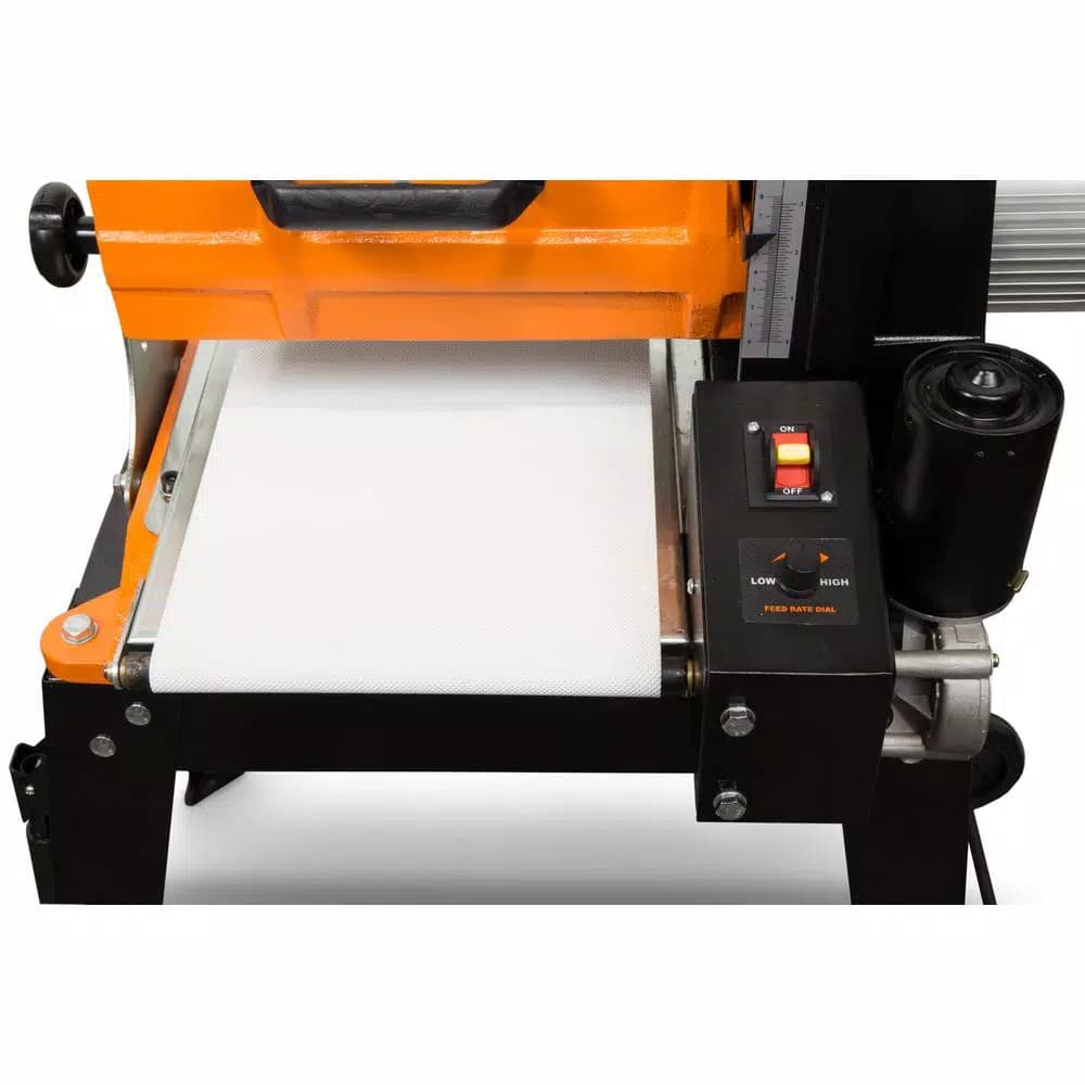 WEN 10 in. Drum Sander with Variable Speed Conveyor and Rolling Stand, 10.5 Amp