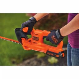 BLACK+DECKER 20V MAX 18 in. Cordless Lithium-Ion Hedge Trimmer with 1.5 Ah Battery and Charger thumbnail 7