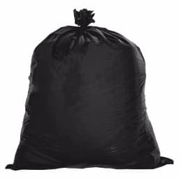 Genuine Joe 33 Gallon 2-Ply Black Trash Bag Liners, 0.65 Mil Low-Density Polyethylene, 250 Count thumbnail 1