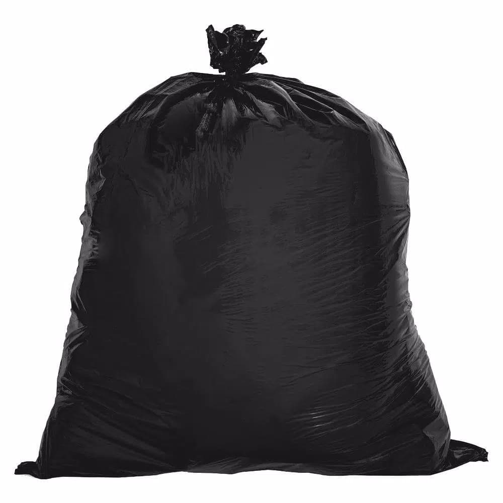 Genuine Joe 33 Gallon 2-Ply Black Trash Bag Liners, 0.65 Mil Low-Density Polyethylene, 250 Count