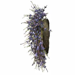Unbranded 19.7 in. Lavender-Inspired Purple Dried Flower Wreath, Cottage Style thumbnail 2