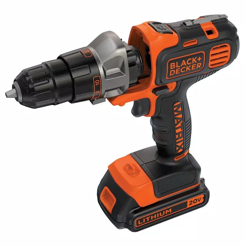 BLACK+DECKER 20V MAX Matrix Cordless Drill/Driver Kit with 1.5Ah Battery and Charger