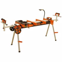 BORA PORTAMATE PM7000 Heavy Duty Miter Saw Work Center with Quick Release Tool Mounts and Wheels thumbnail 1